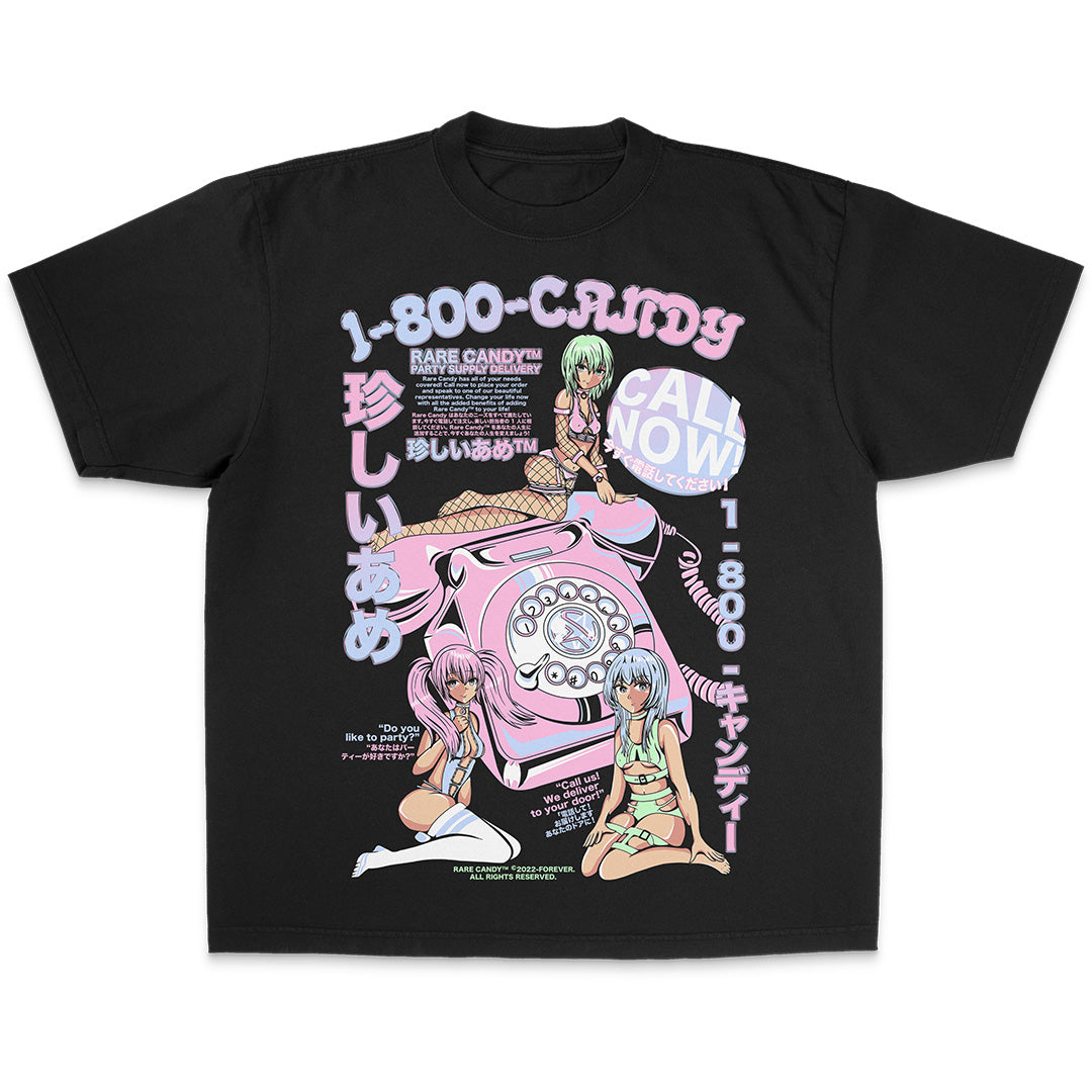 1-800-Candy - Black - Tee