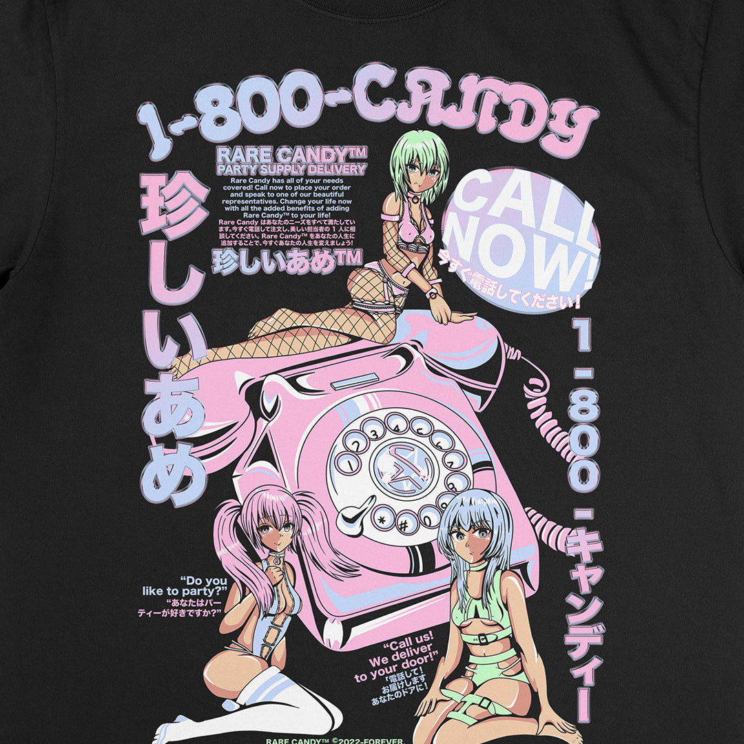 1-800-Candy - Black - Tee