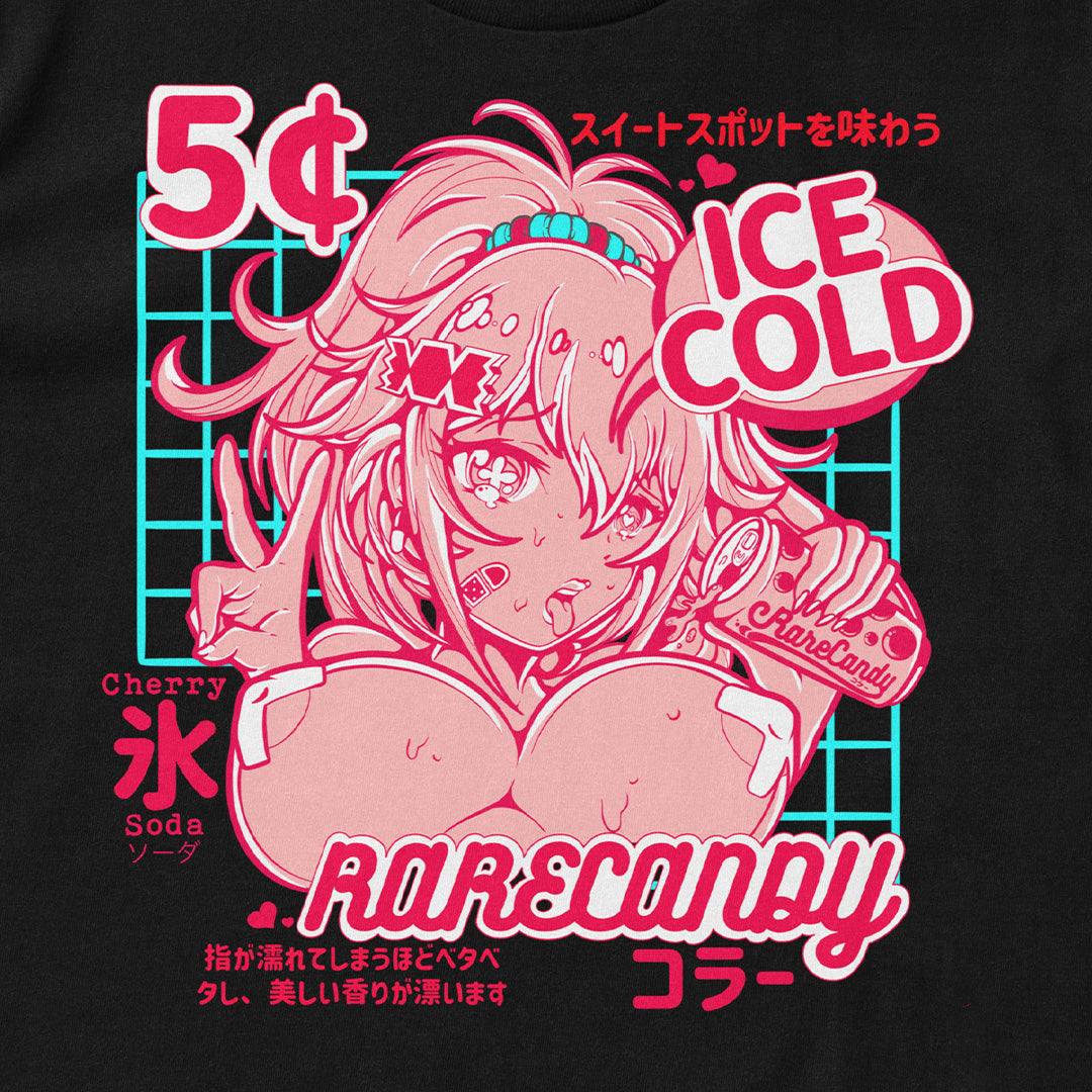 Cherry Cola - Black - Crop Top