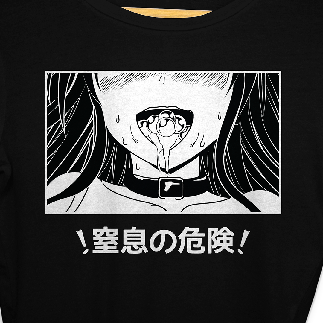 Choking Hazard - Black - Crop Top