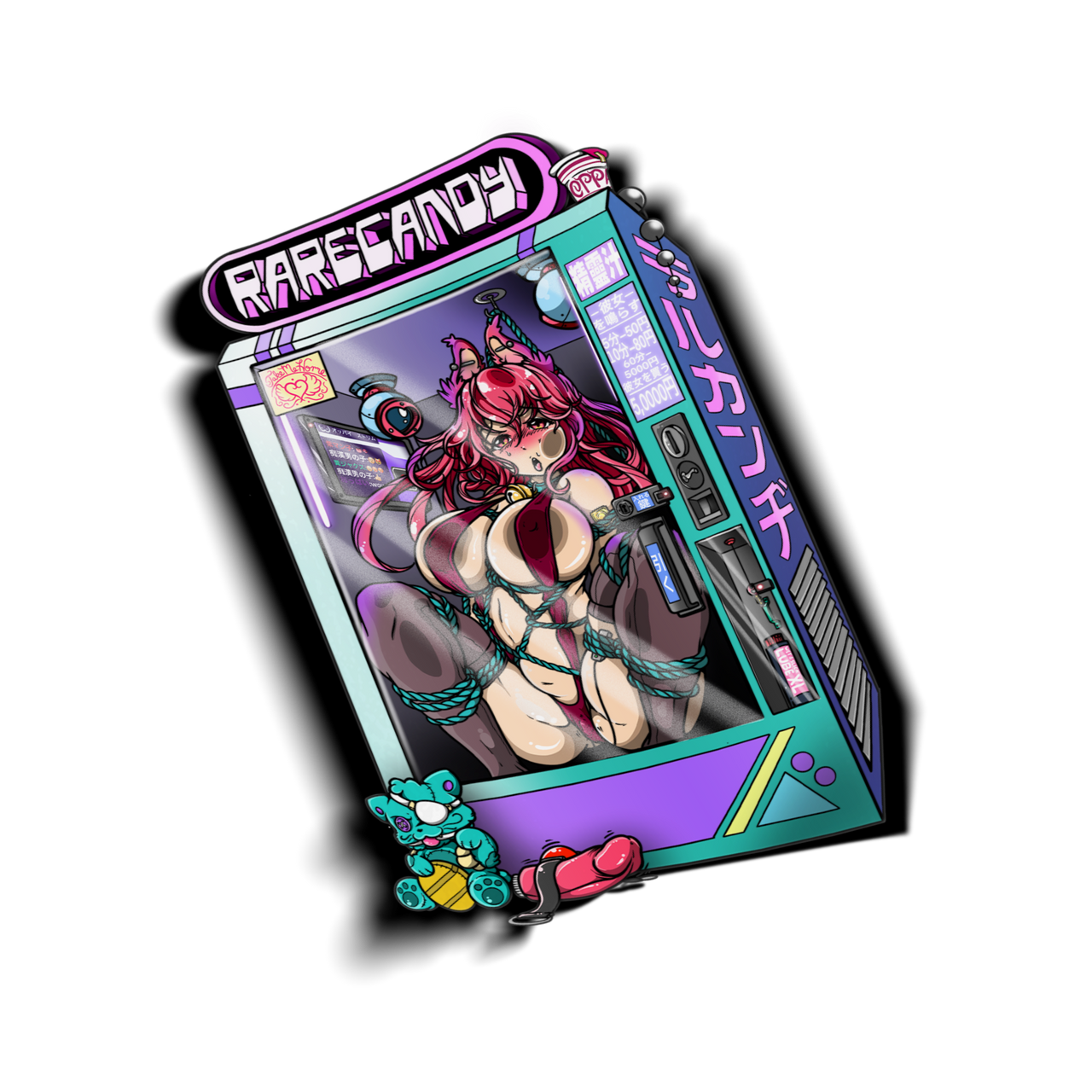 Vending Machine - Girl - Vinyl Sticker
